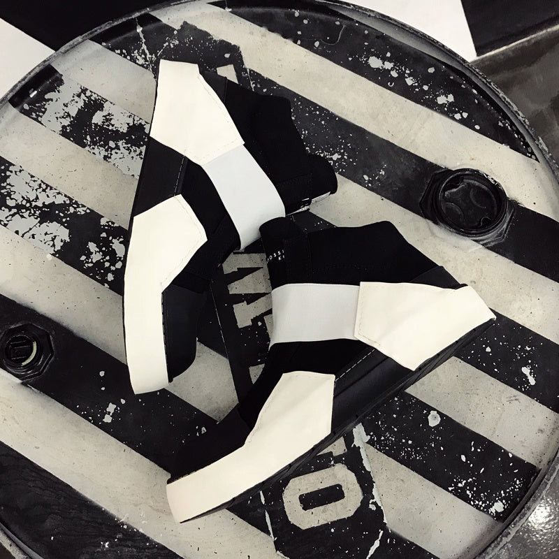 Men's All Match Round Toe High Top Sneakers