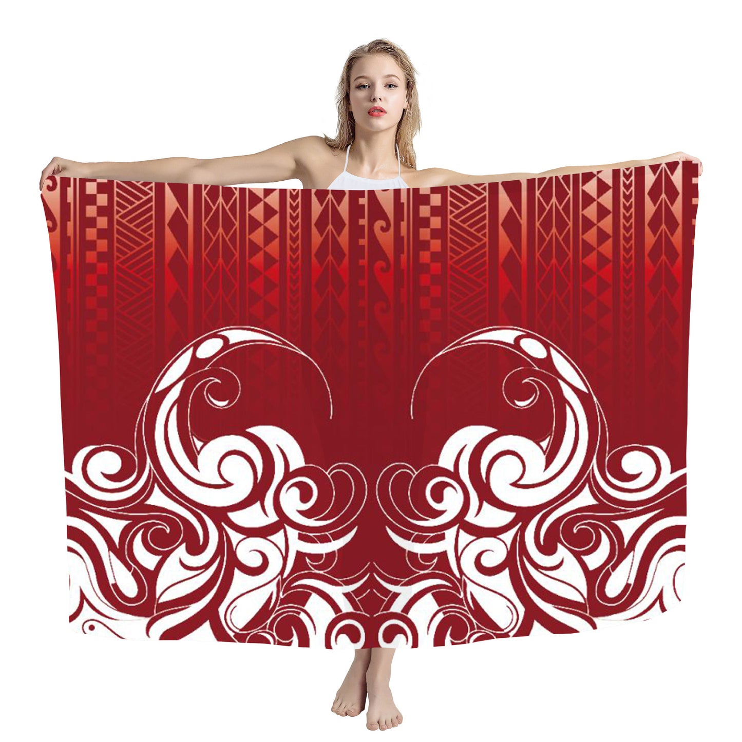 Cover Shawl Hawaiian Travel Beach Bath Towel Polynesian Seaside Quick-drying Wrap Yarn