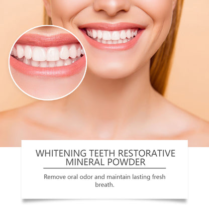 Purple Bright White Beauty Toothpowder Gentle Oral Cleaning