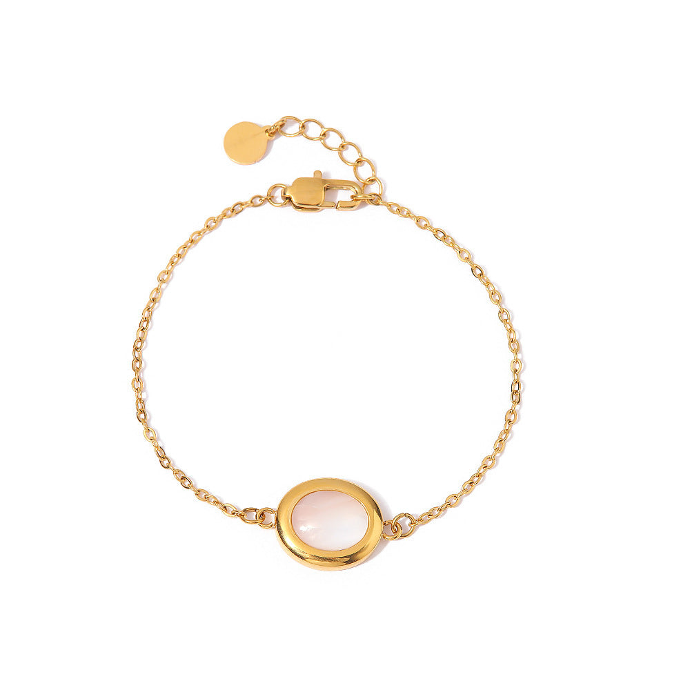 Light Luxury Oval Opal Bracelet Niche Design Women