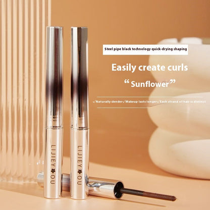 Small Steel Tube Mascara Waterproof Long Curling Not Smudge Female Lower Eyelash Base Metal Styling Liquid