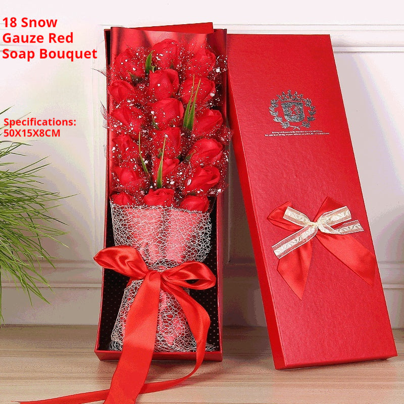 Creative And Practical Rose Soap Bouquet Gift Box