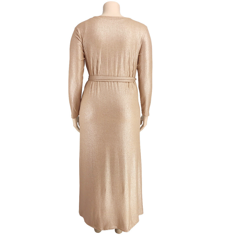 Bronzing vest wide-leg pants long coat