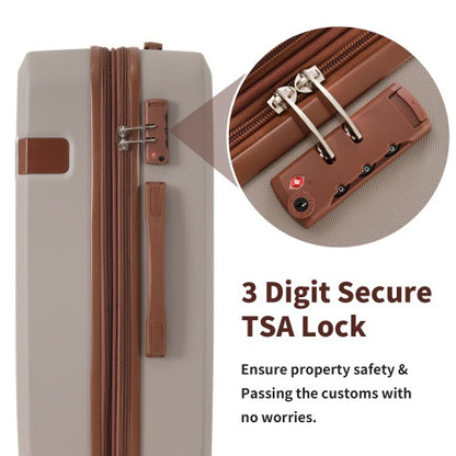 4 Piece Luggage Set With Compression Packing Cubes For Suitcase Expanable Spinner Wheels Lightweight Suitcase With TSA Lock 16 IN 20IN 24IN 28IN