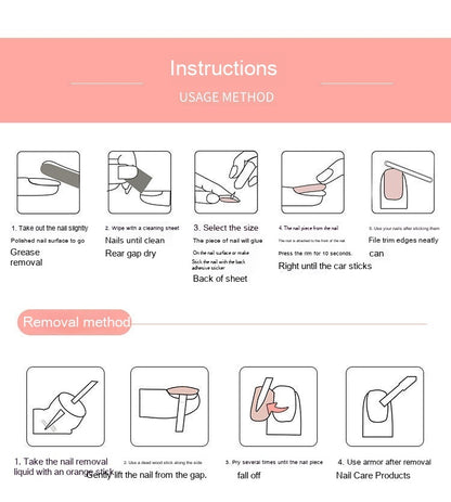 Halloween Ghost Wind Fake Nails Nail Sticker