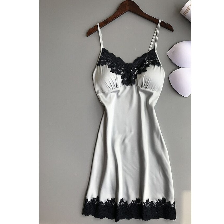 Sexy Sling Home Pajamas Suspenders Pajamas Color Lace