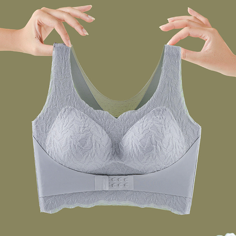 Gathered Without Trace Front Closure Underwired Bra