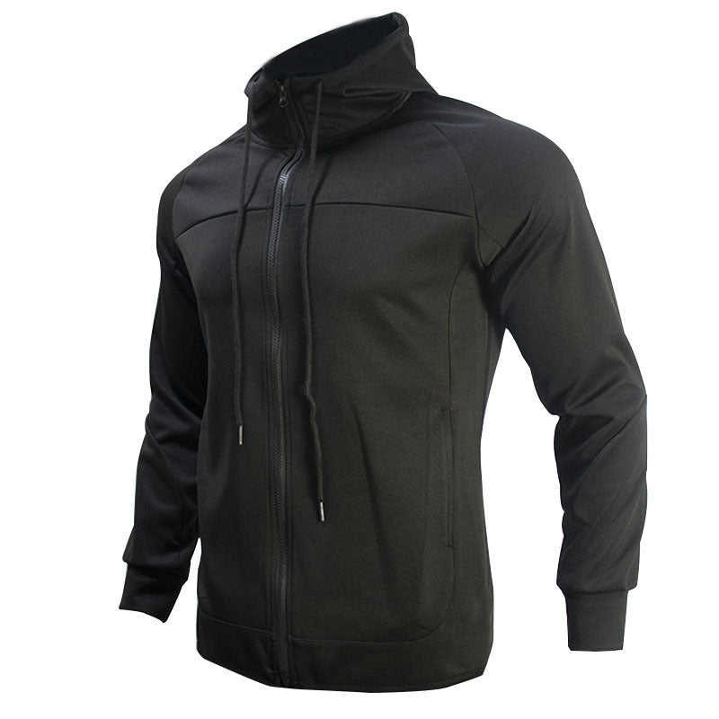 Hooded Autumn Jacket Sports Casual Suit Men