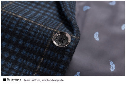 Spring Summer Slim-fit Casual Plaid Men's Suit Jackets