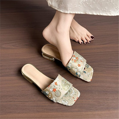 Outdoor All-matching Square Toe Sandals