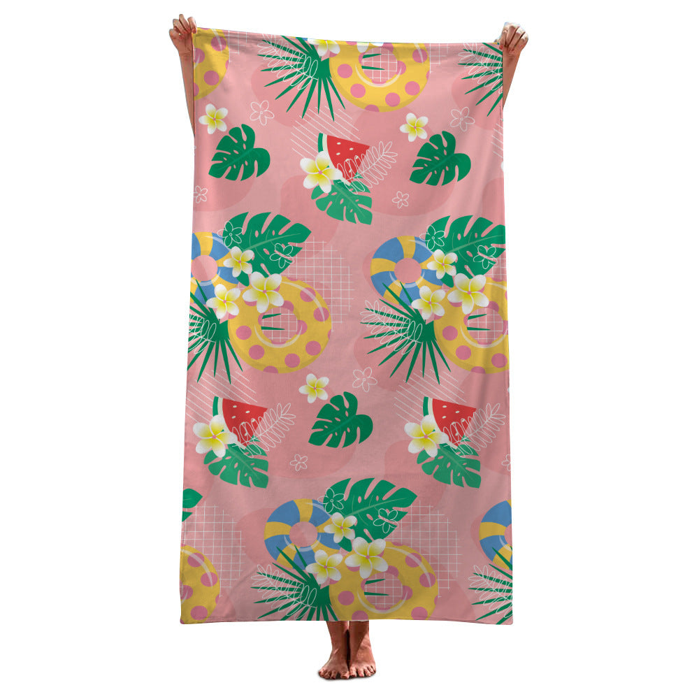 Creative Print Sunscreen Beach Towel Shawl