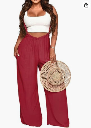 Women's Jumpsuit Casual Loose Sleeveless