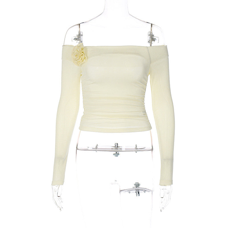 Women's Off-shoulder Long-sleeve Bodice With Off-shoulder Collar