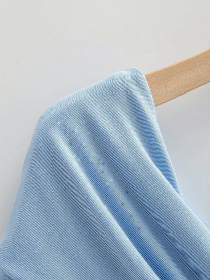 Explosive sexy cross strapless slim T-shirt women