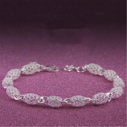 Silver jewelry fashion bracelet