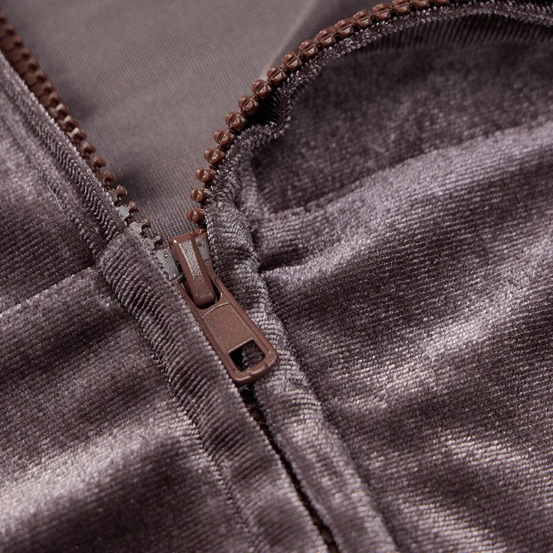 casual fleece hooded suit