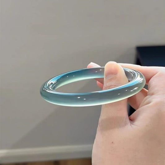 Curry Blue Agate Chalcedony Bracelet High Ice Gift Ornament