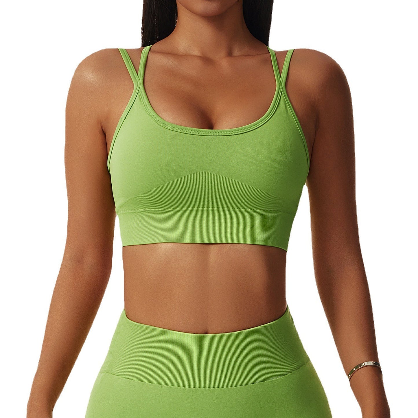 Shockproof Beauty Back Sportswear Seamless Gathering Vest Women