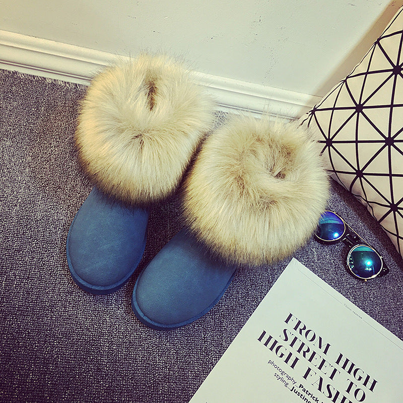 Plus velvet warm women's shoes