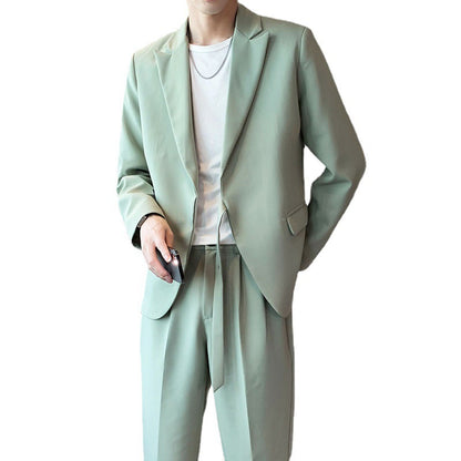 Suit Slim Fit Men's Suit Jacket Suit Pants Casual Fashion Trendy