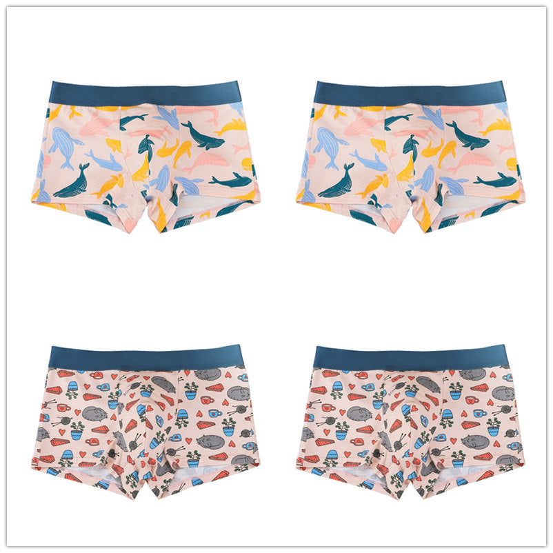 Men's boxer briefs breathable antibacterial four-corner men's pants