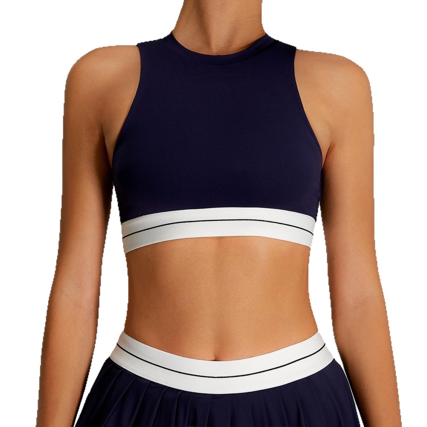 Women's Tight Contrast Color High-strength Running Fitness Vest