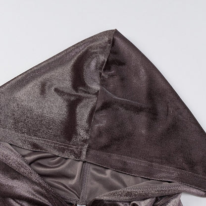 casual fleece hooded suit