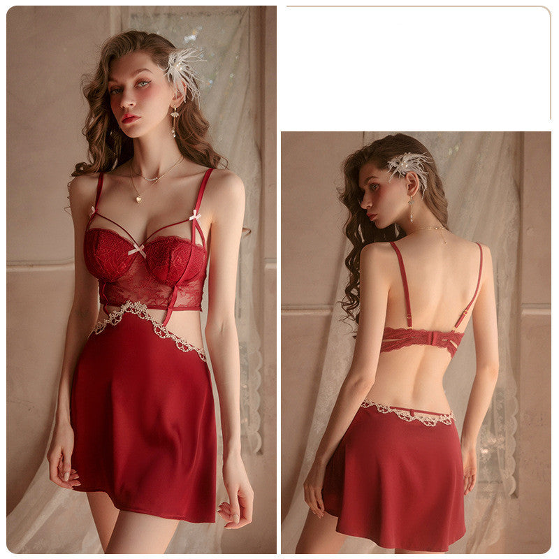 Backless Lace See-Through Pajama Breast Pad