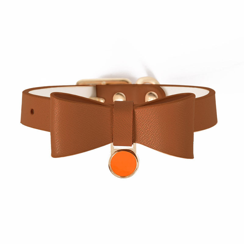 Luxury Leather Pet Cat Collar