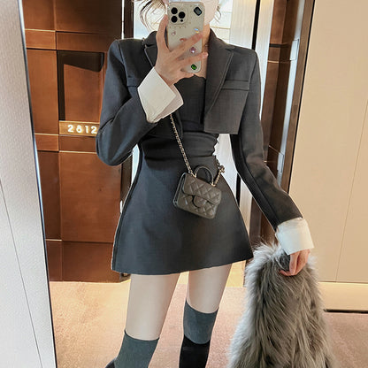 Temperament Suit Dress Women's Two Piece Set