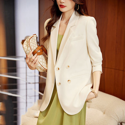 Women's Fashion Simple Blazer Shorts Two-piece