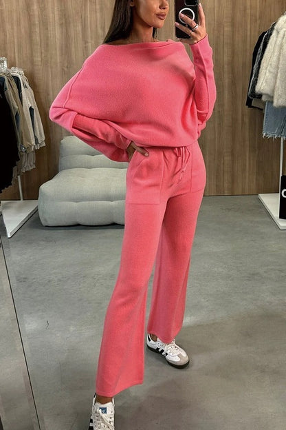 Temperament Commute Women's Solid Color Fashion Casual Two-piece Suit