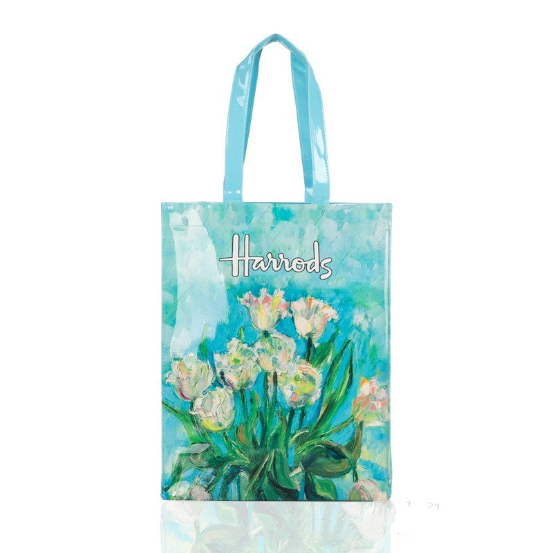 Simple Printed PVC Tote Bag Waterproof Large Capacity