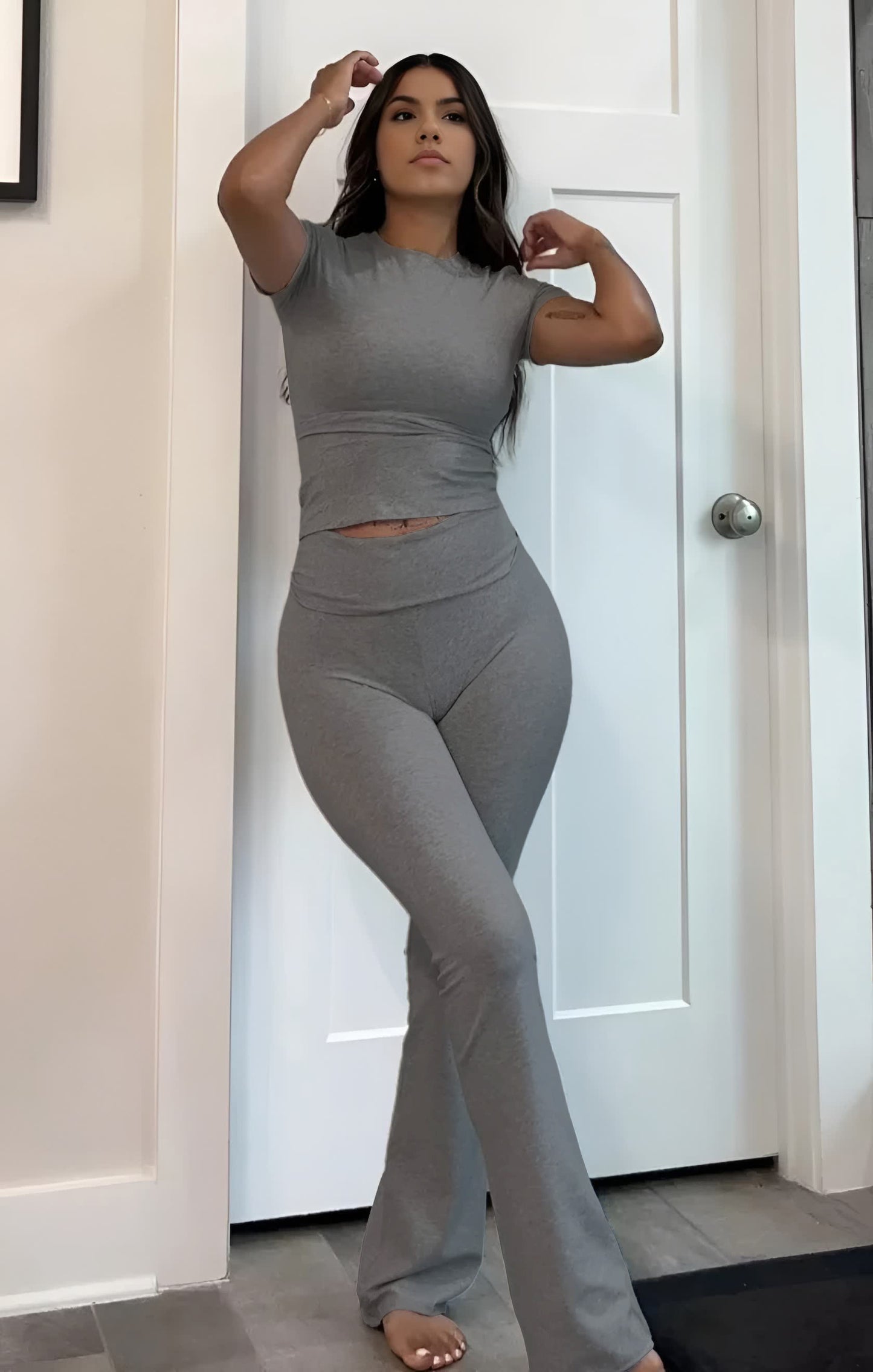 Single Piece Wide Leg Pants