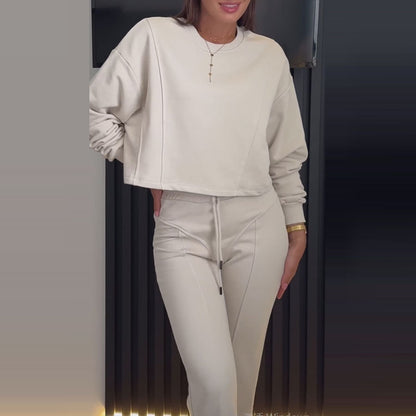 Hooded Top Two-piece Pants