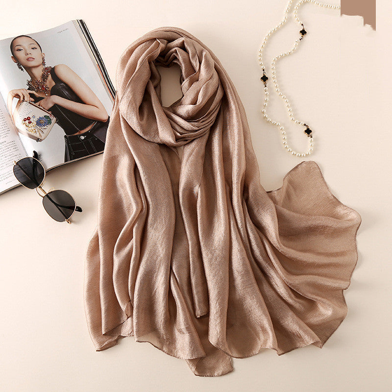 Fashion Beach Towel Sun Protection Shawl Silk Scarf Women