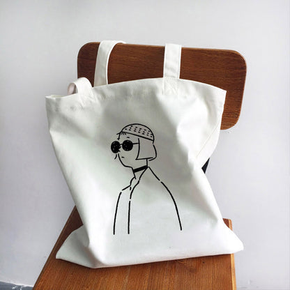 Women's Handbag Canvas Tote Printed Shopping Bag
