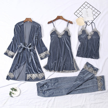 New sexy lace lace pajamas