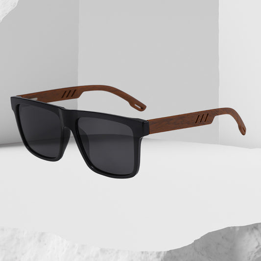 Summer New TR Polarized Wood Grain Sunglasses