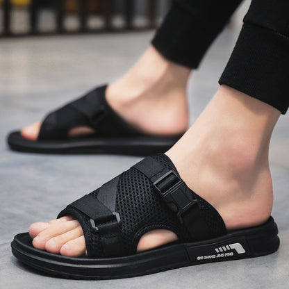 Men's Flip Flops Fashion Mesh Breathable Home Slippers