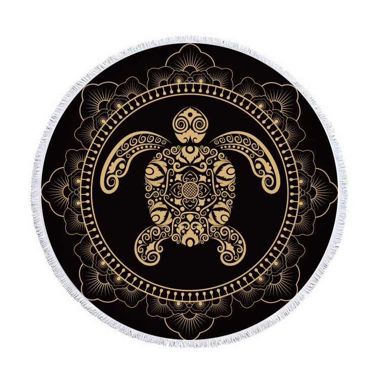 New round beach towel