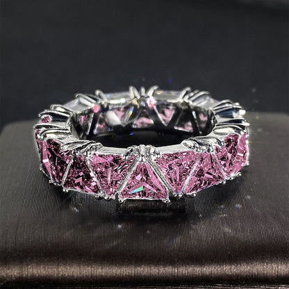 Women's Luxury Titanium Zircon Ring
