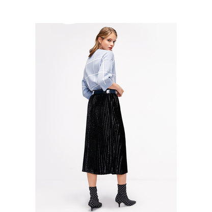 Loose small fragrance style pullover sweater