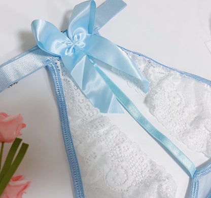 Role Play Maid Uniform Mesh See-through Seductive Set