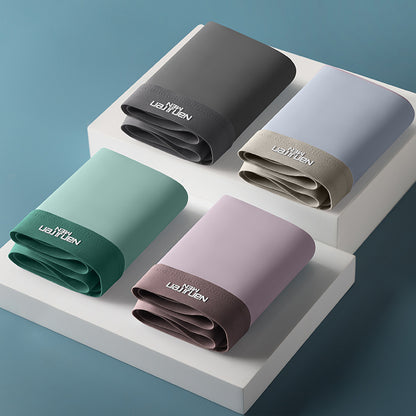 Ice Silk Men's Underwear Cotton Crotch Antibacterial Thin Breathable Loose