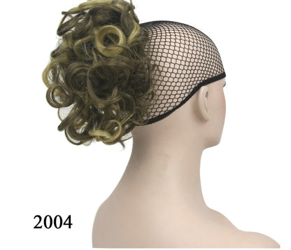 European and American wigs, shrapnel, ponytail, fluffy hair bag, curling iron, hair extension, short hair wig