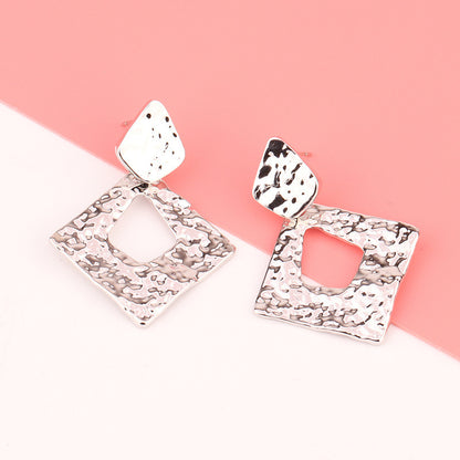 European And American Fashion Exaggerated Irregular Earrings Simple Geometric Female Vintage Earrings