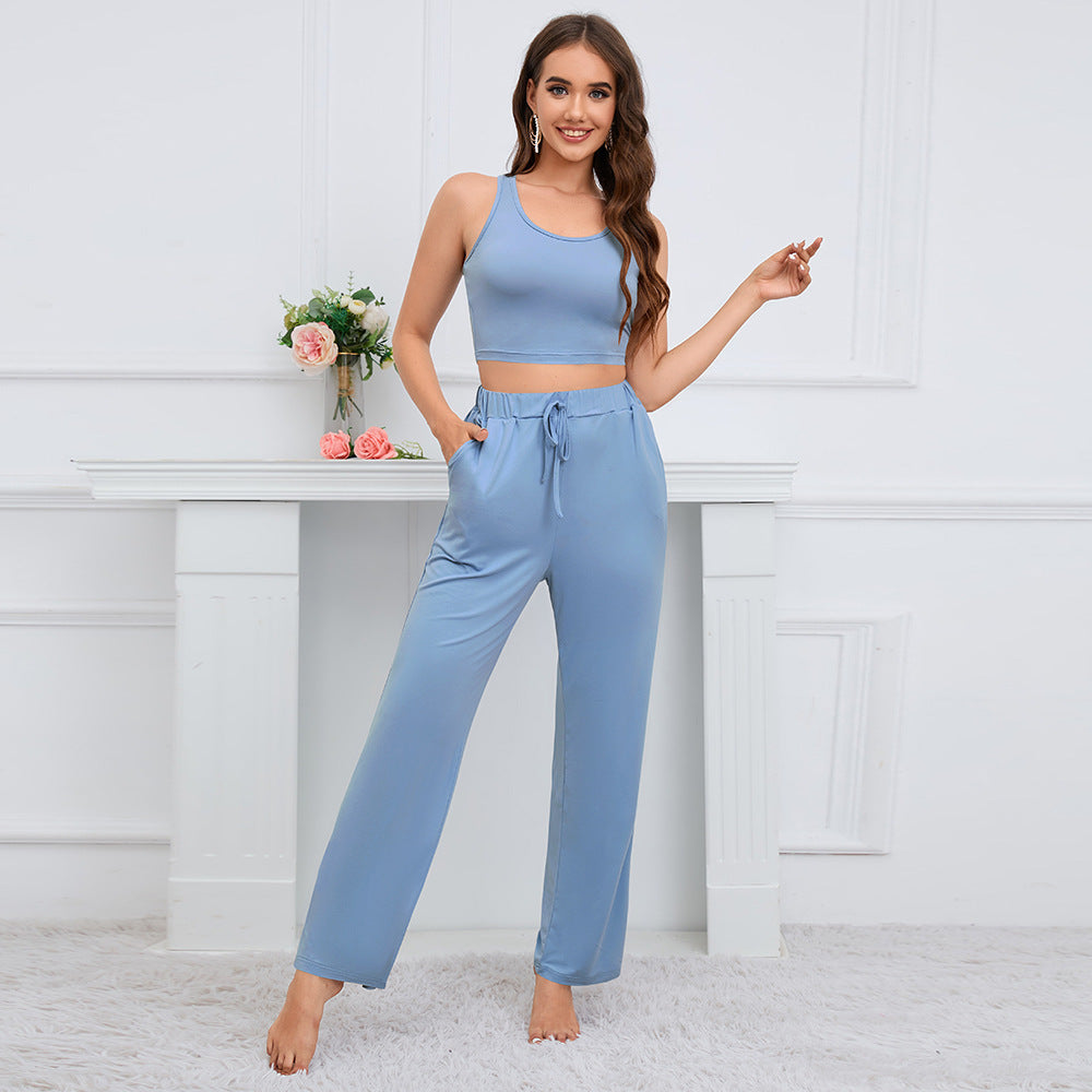 Wide Leg Pants Suit
