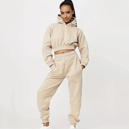 Hooded Trousers Suit