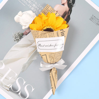 Mini Handmade Soap Flower Gift Box Small Bouquet With Valentine's Day Gift